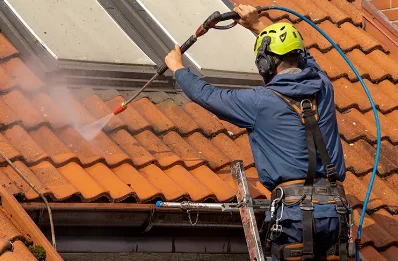 Démoussage et hydrofuge de toiture à Mézangers
